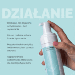 OCZYSZCZAJĄCA PIANKA DO TWARZY Z KWASEM HIALURONOWYM I ALOESEM – 150 ML - obrazek 2